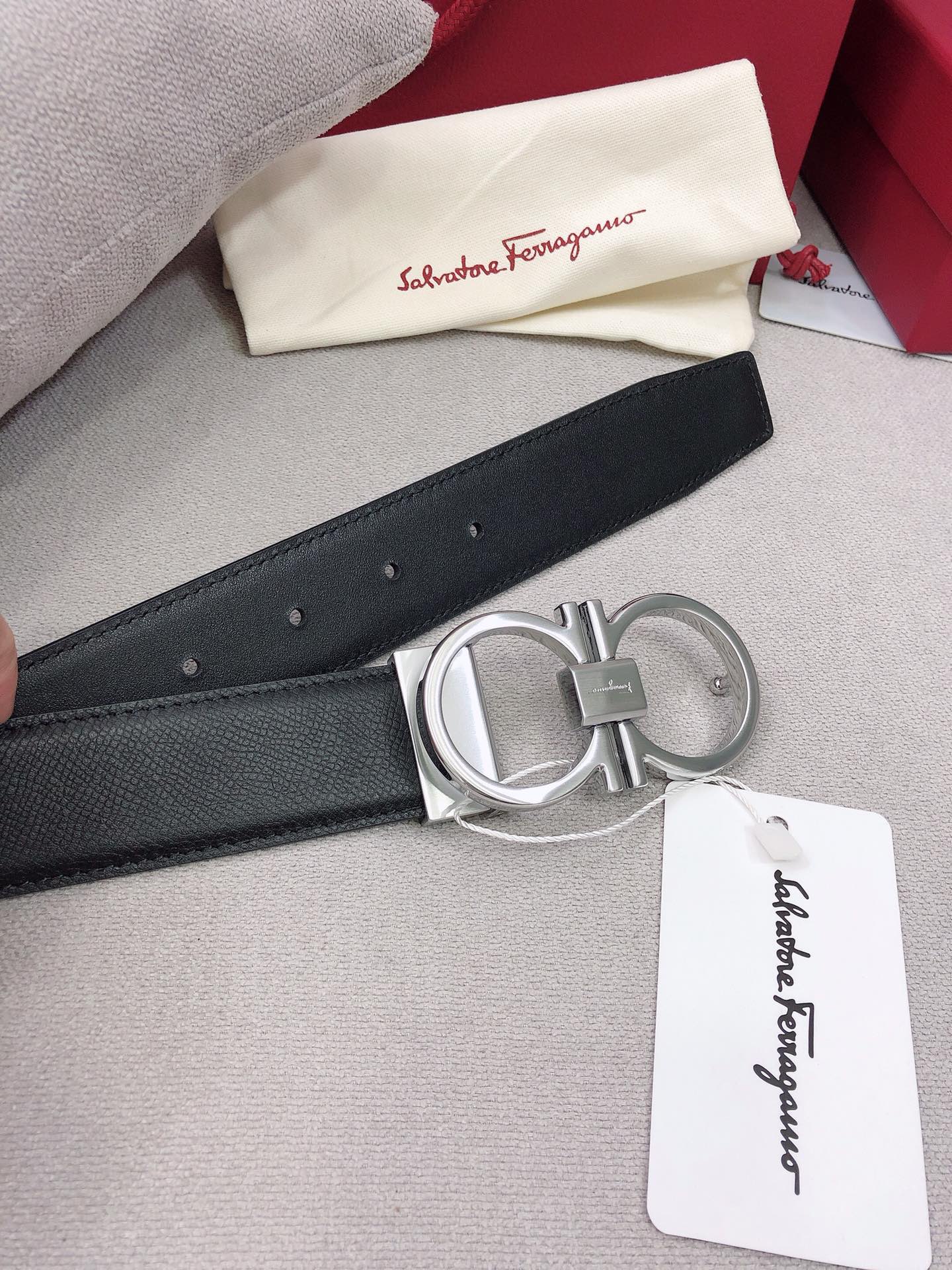 Salvatore Ferragamo Belt in Black