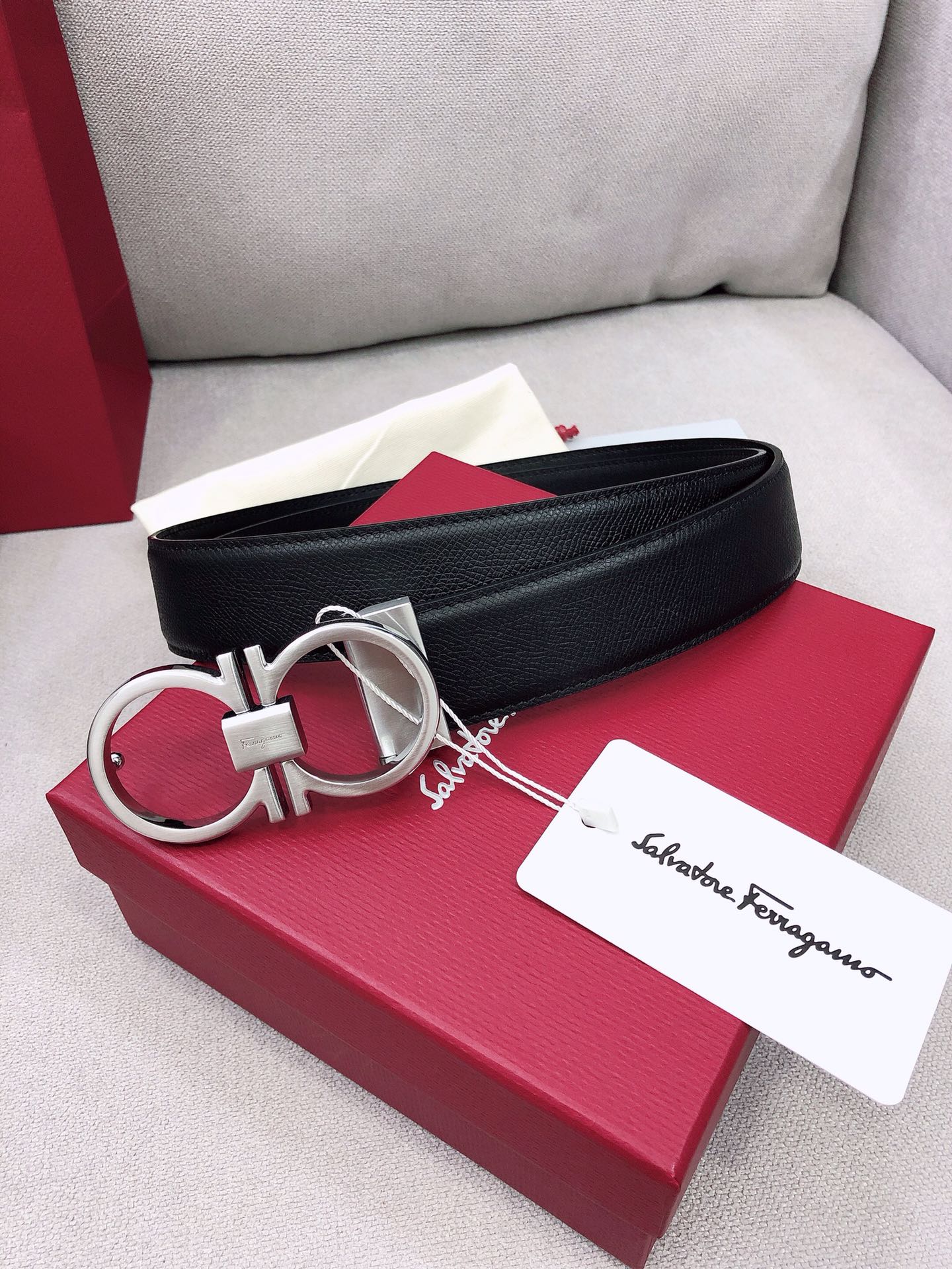 Salvatore Ferragamo Belt in Black