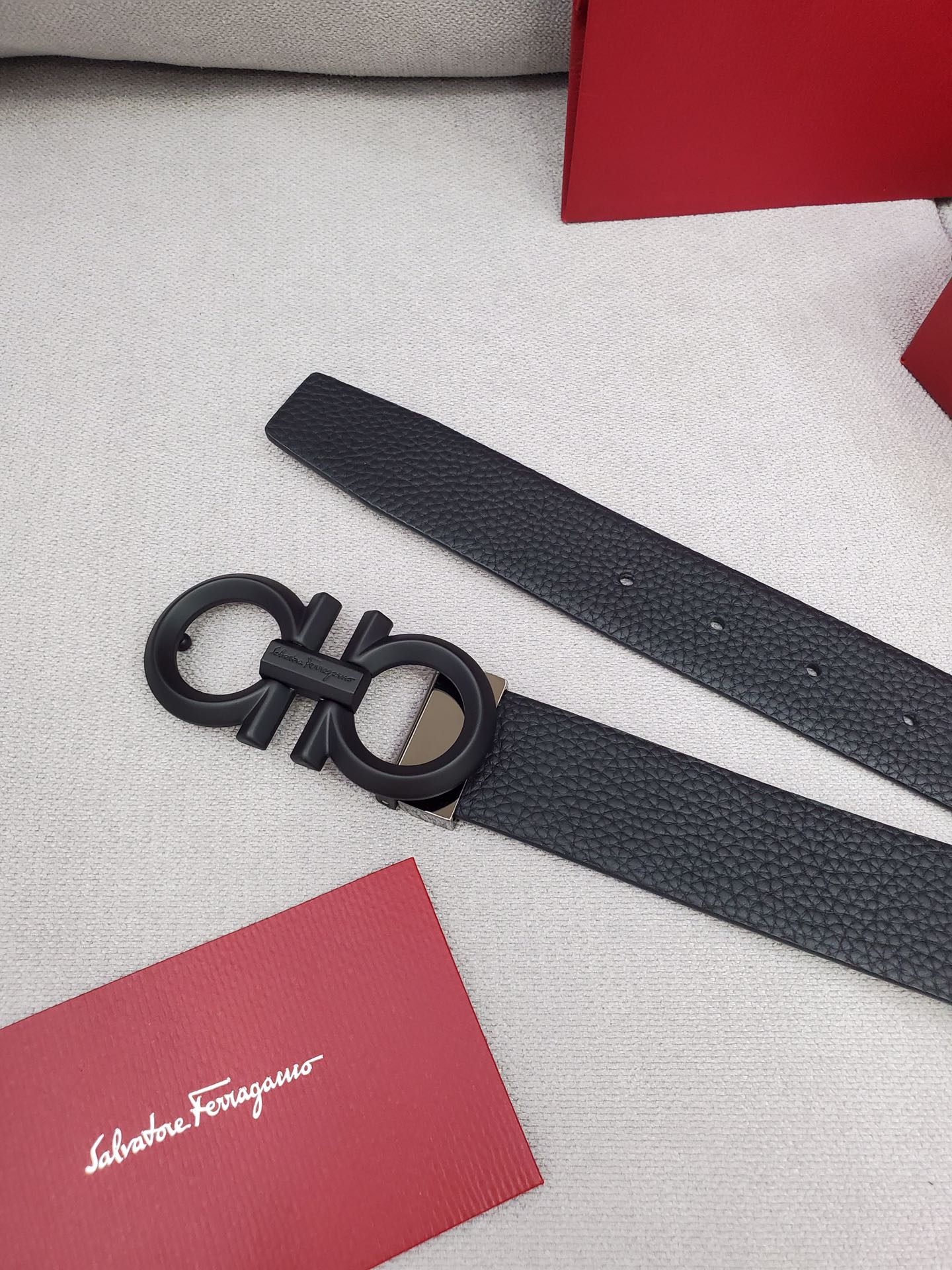 Salvatore Ferragamo Belt in Black