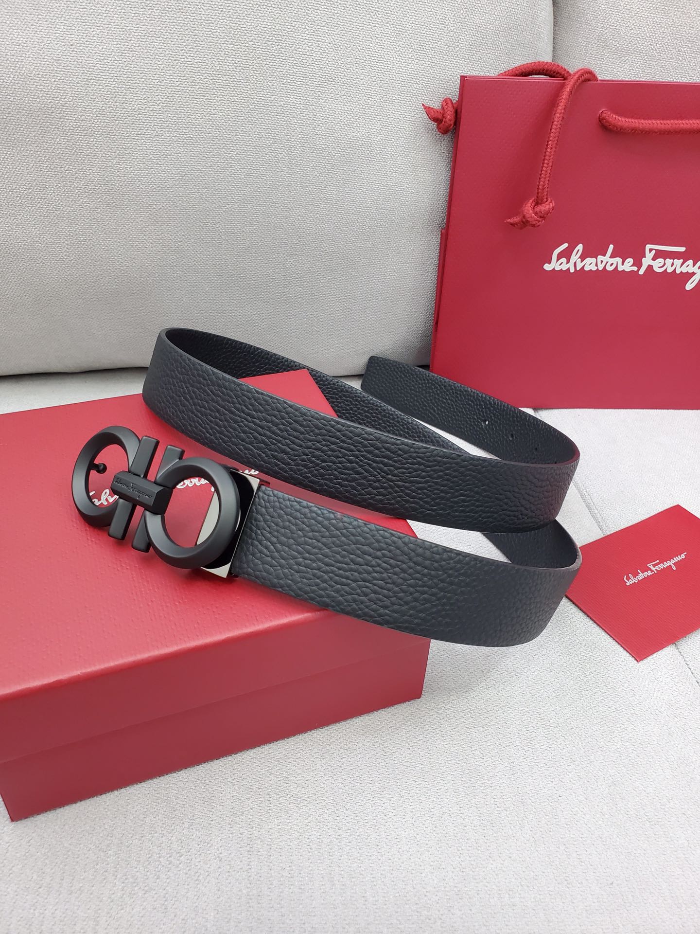 Salvatore Ferragamo Belt in Black