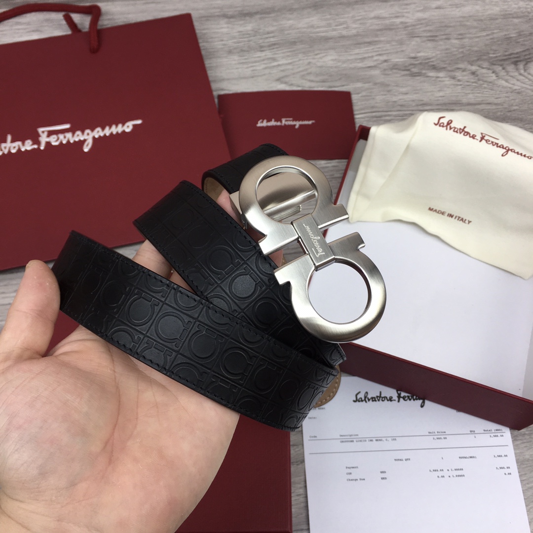 Salvatore Ferragamo Belt in Black