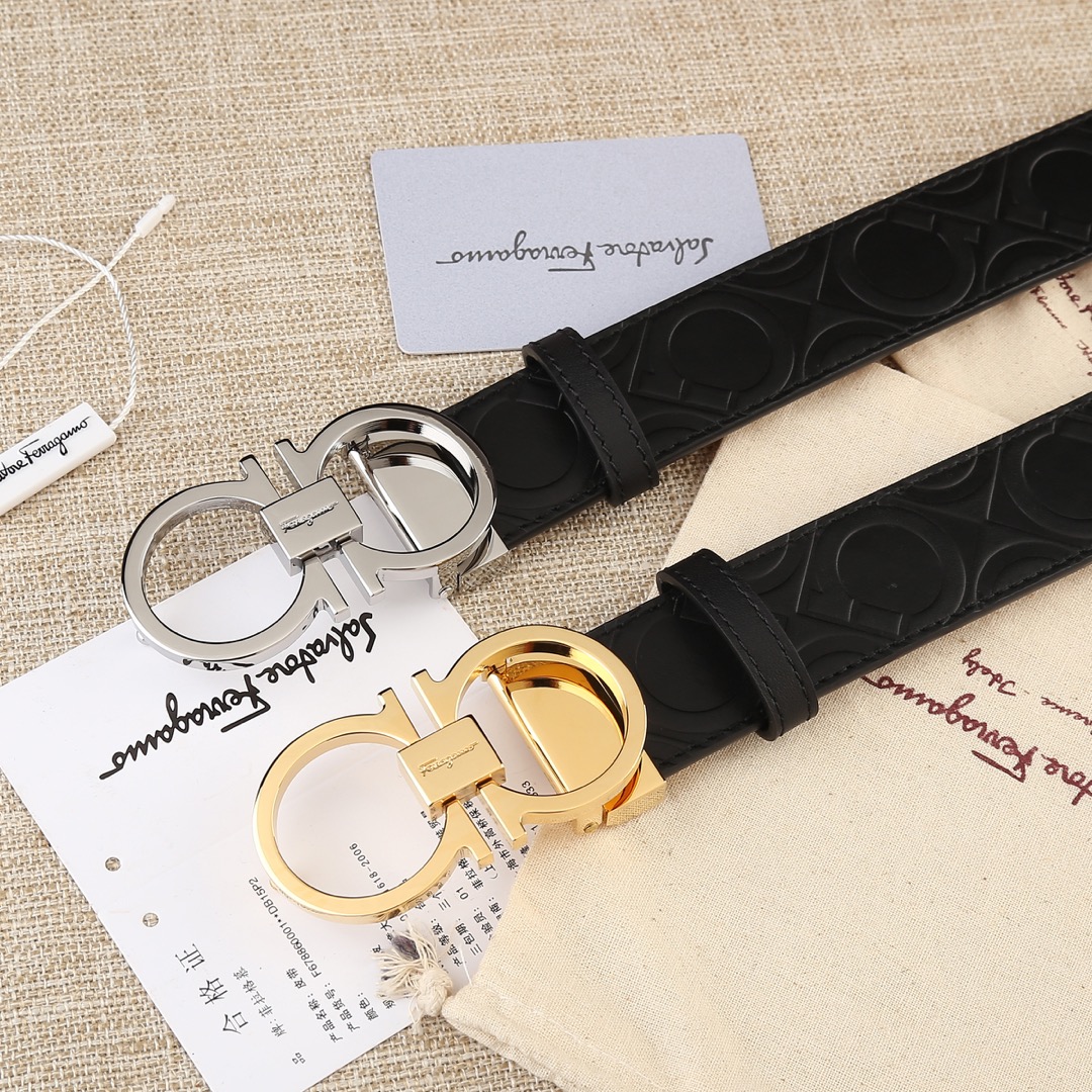 Salvatore Ferragamo Belt in Black