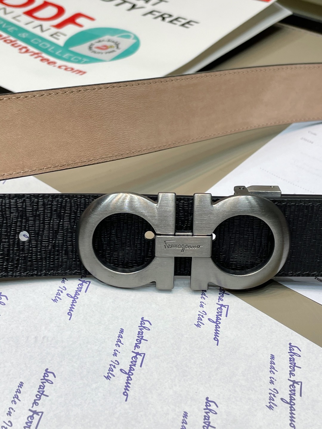 Salvatore Ferragamo Belt in Black