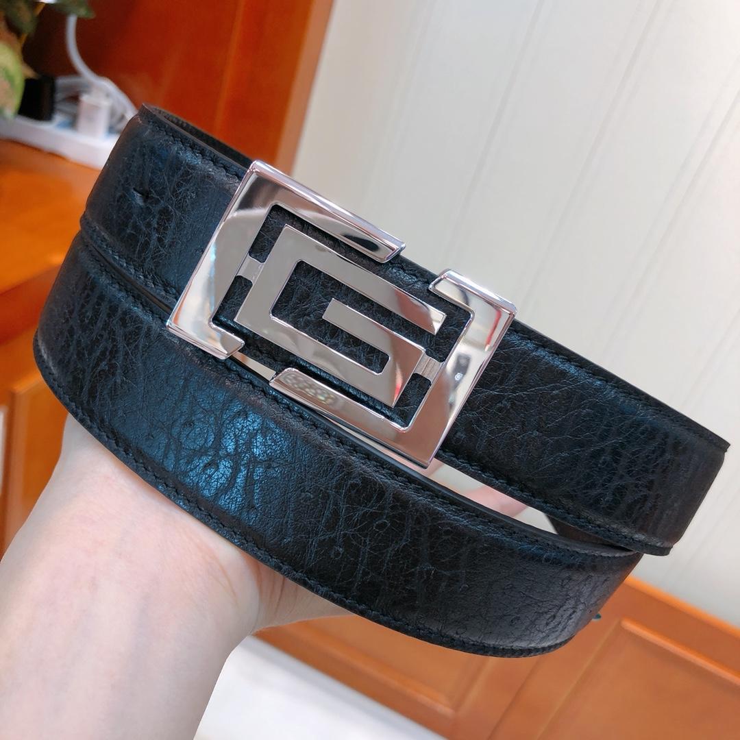 Rectangular Ferragamo Silver belt ASS02098