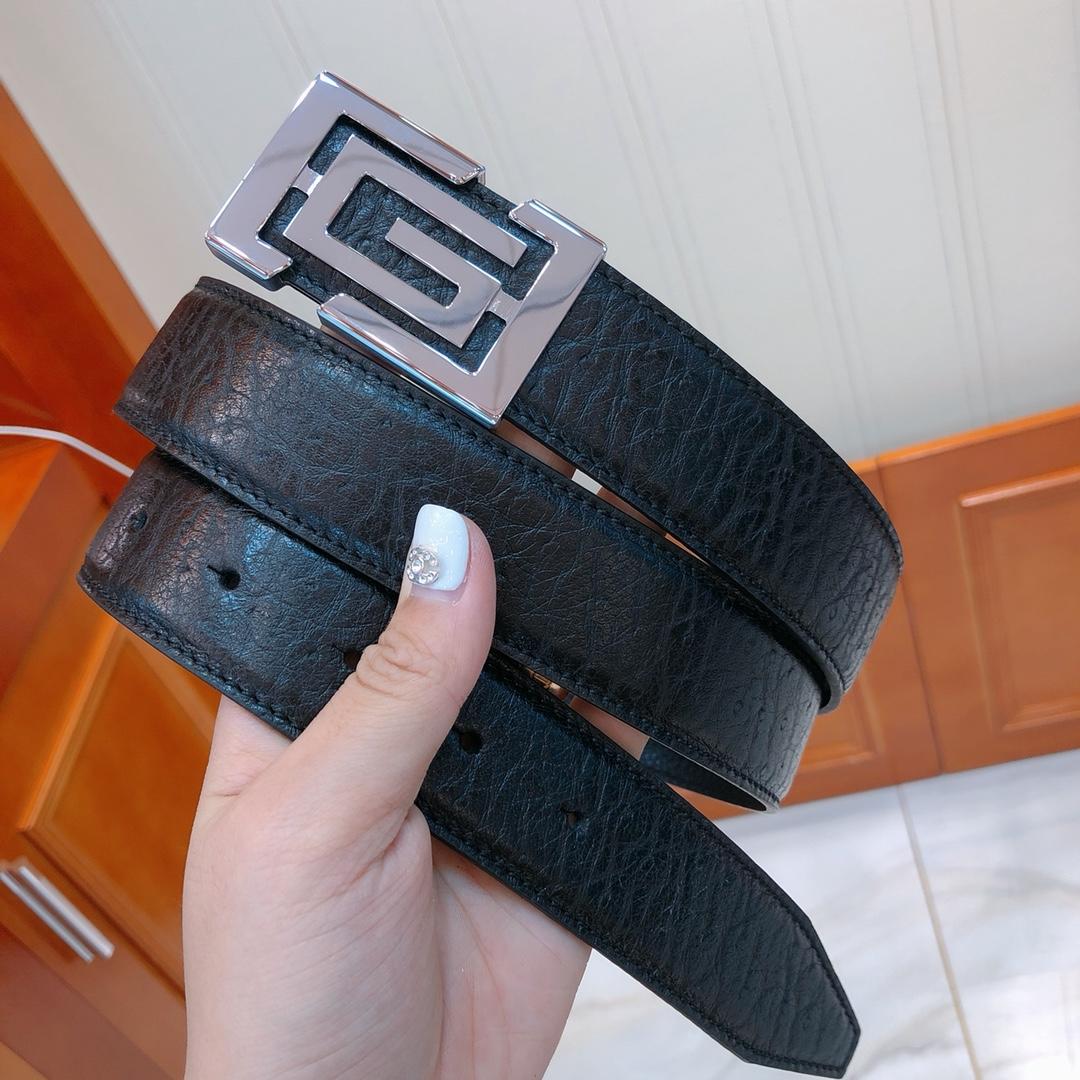 Rectangular Ferragamo Silver belt ASS02098