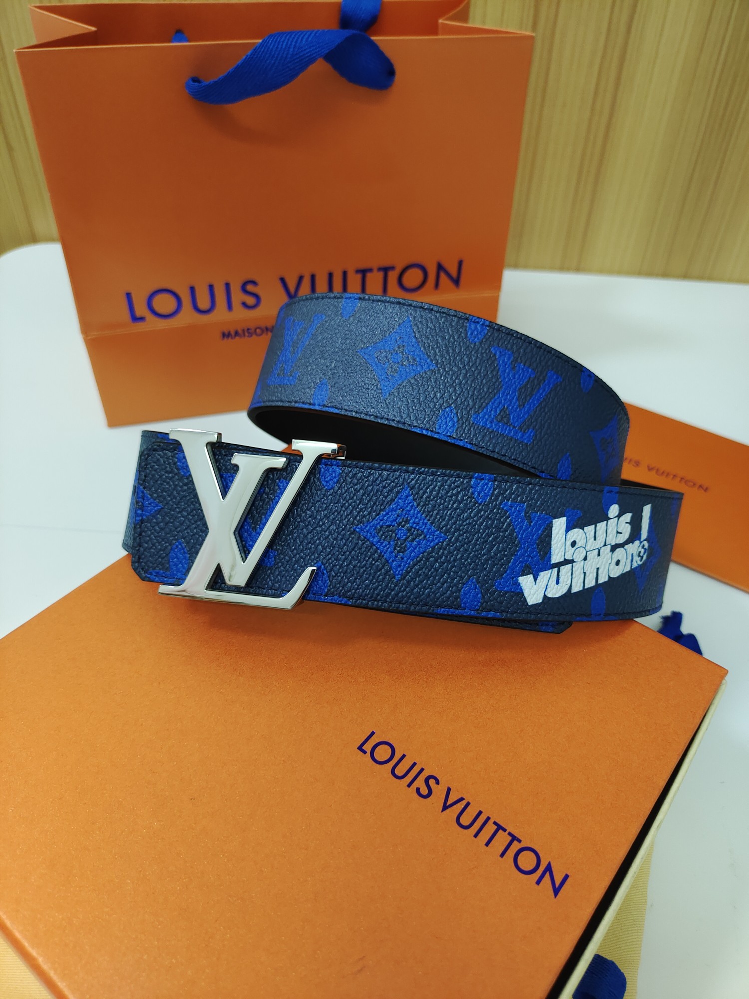 Louis Vuitton Belt in Blue