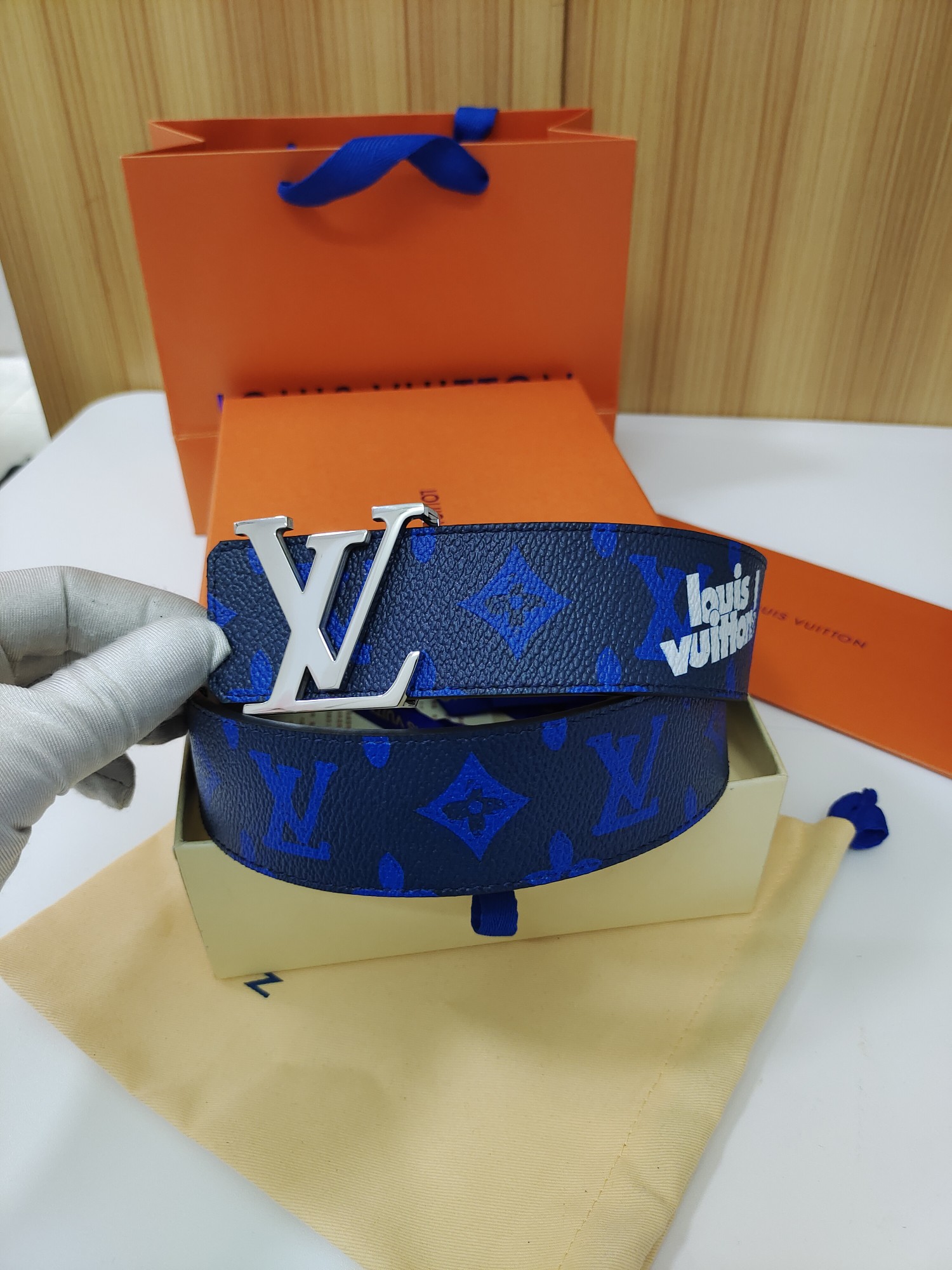 Louis Vuitton Belt in Blue