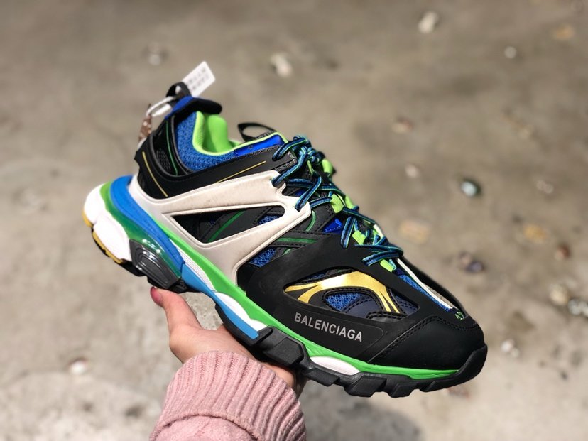 High Quality exclusive Balencia Paris Track Sneakers GREEN BLUE  best version ready to ship