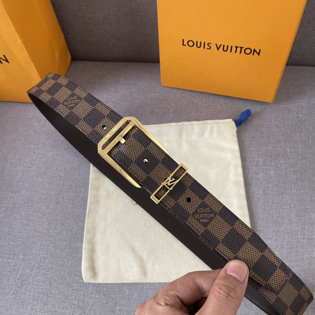 Louis Vuitton Architect Belt in Brown