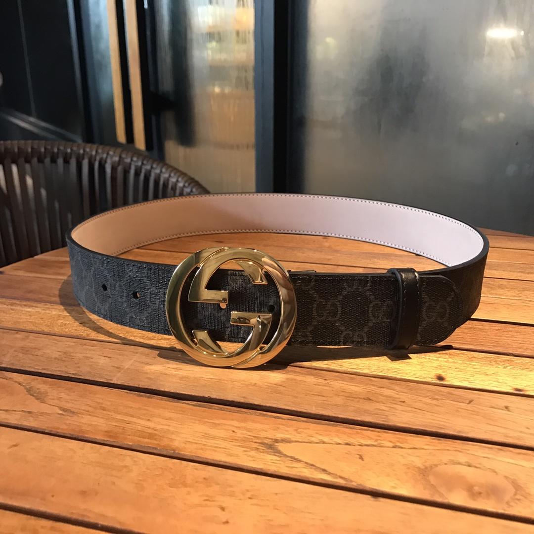 Interlocked G Gucci Gold Buckle belt ASS02302