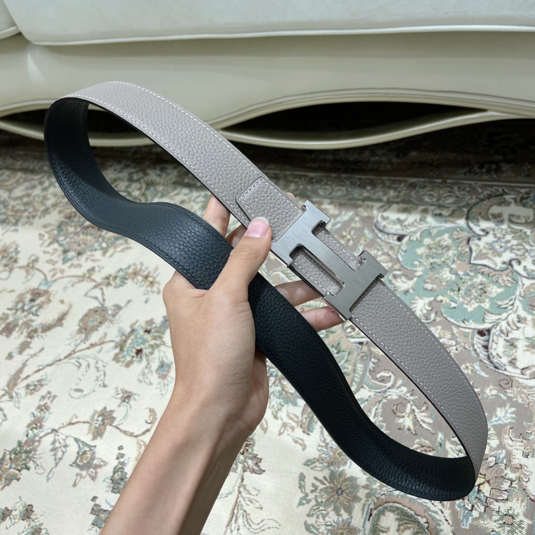 Hermes Belt in Grey