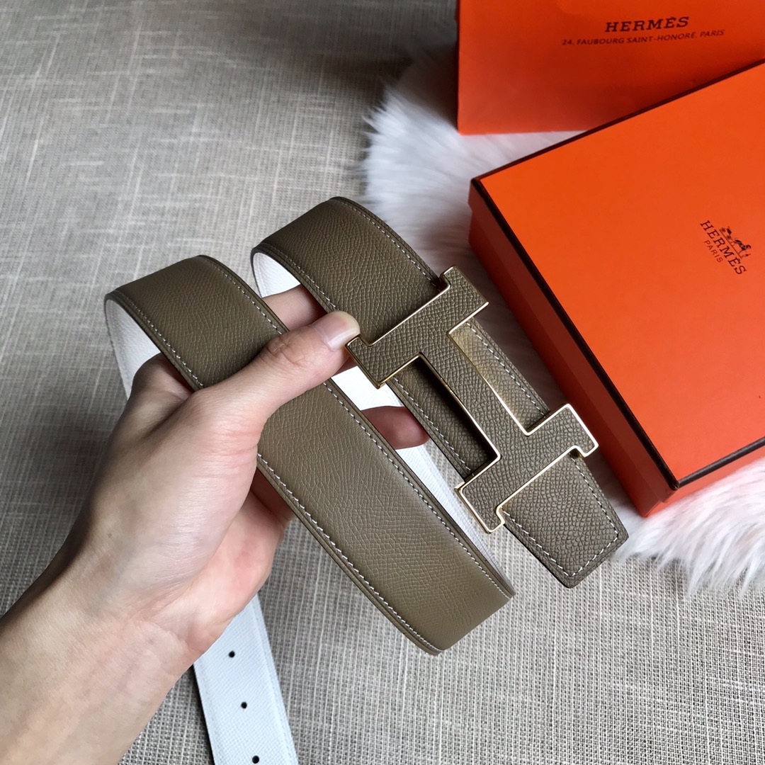 Hermes Belt in Grey