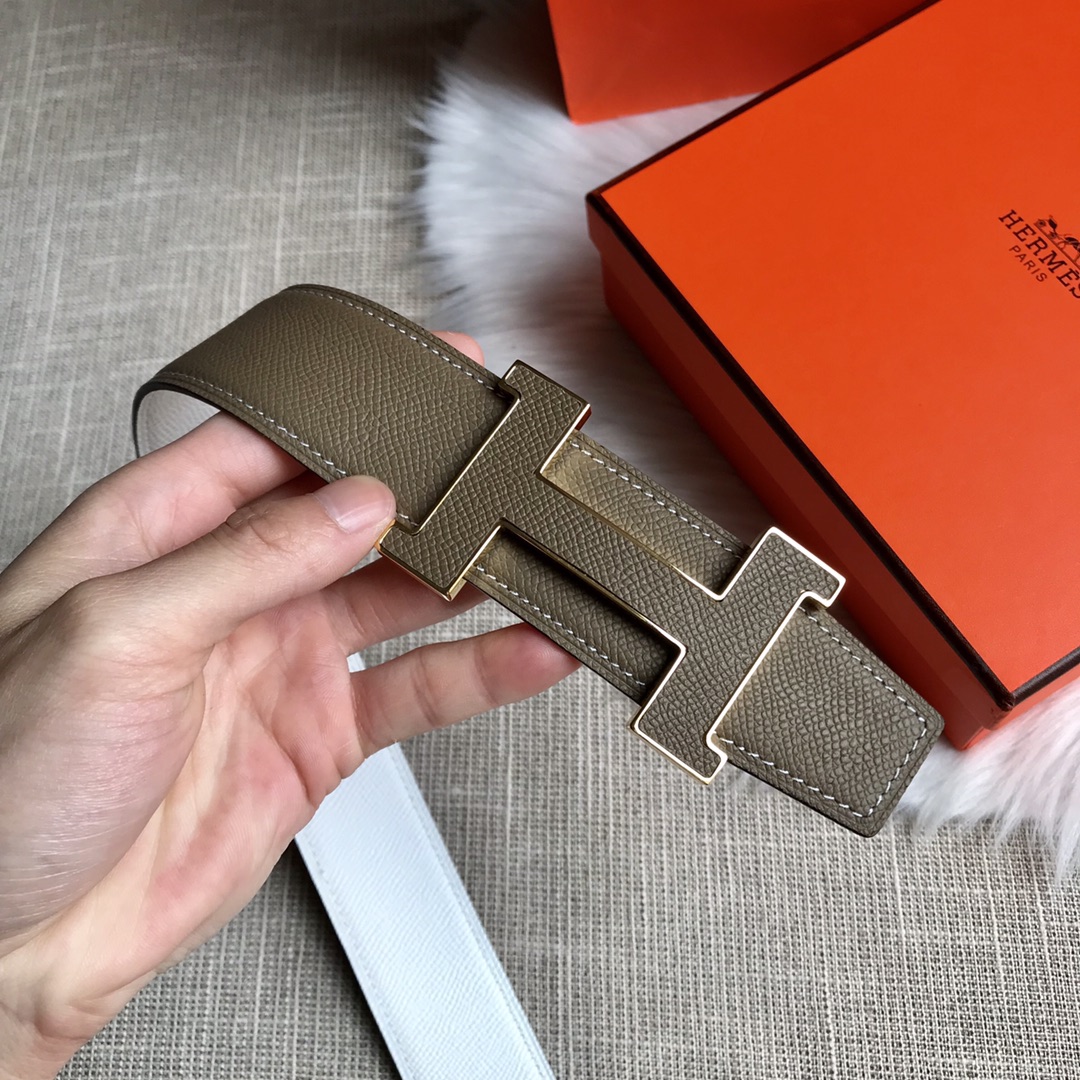 Hermes Belt in Grey