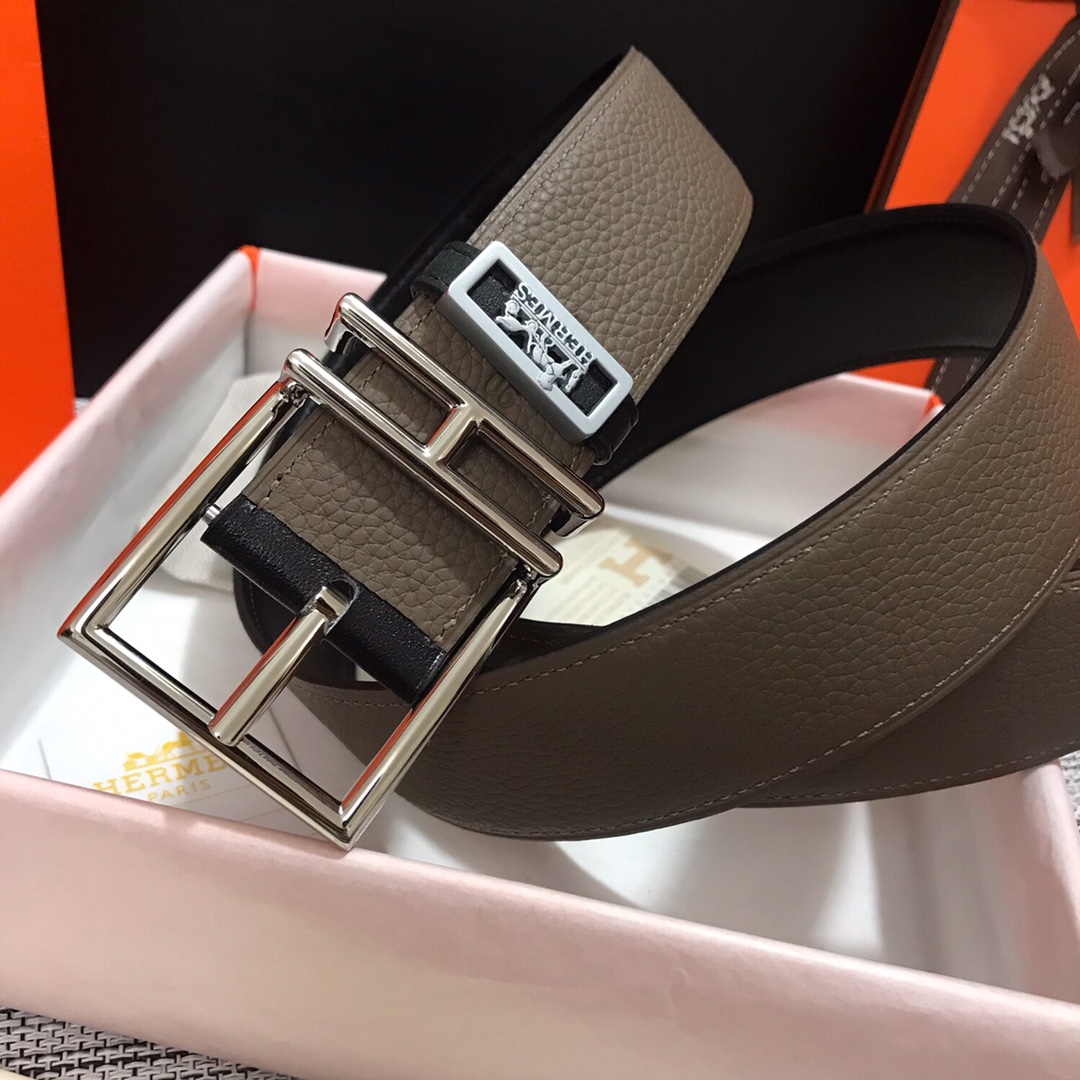 Hermes Belt in Grey