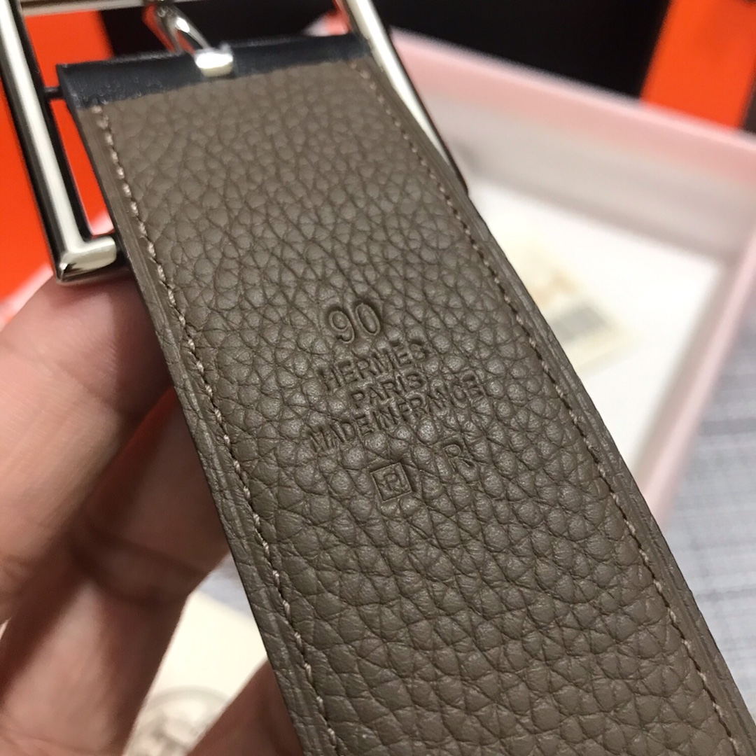 Hermes Belt in Grey