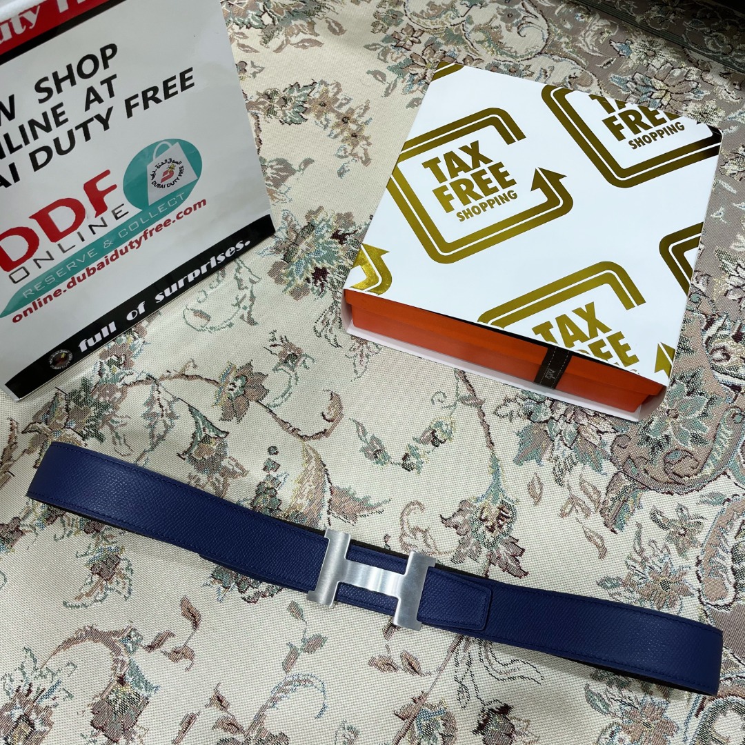 Hermes Belt in Dark blue