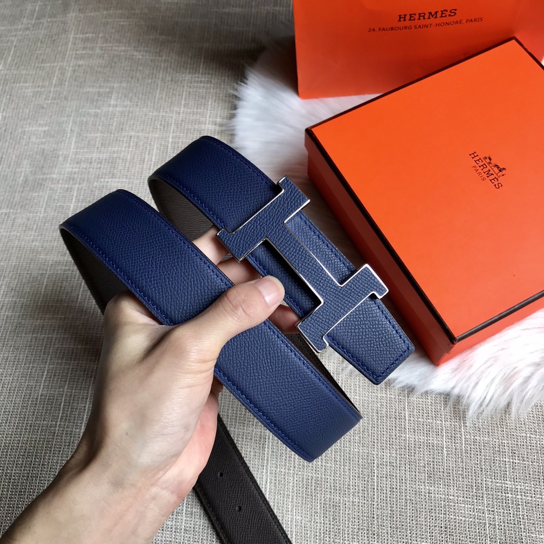 Hermes Belt in Dark blue