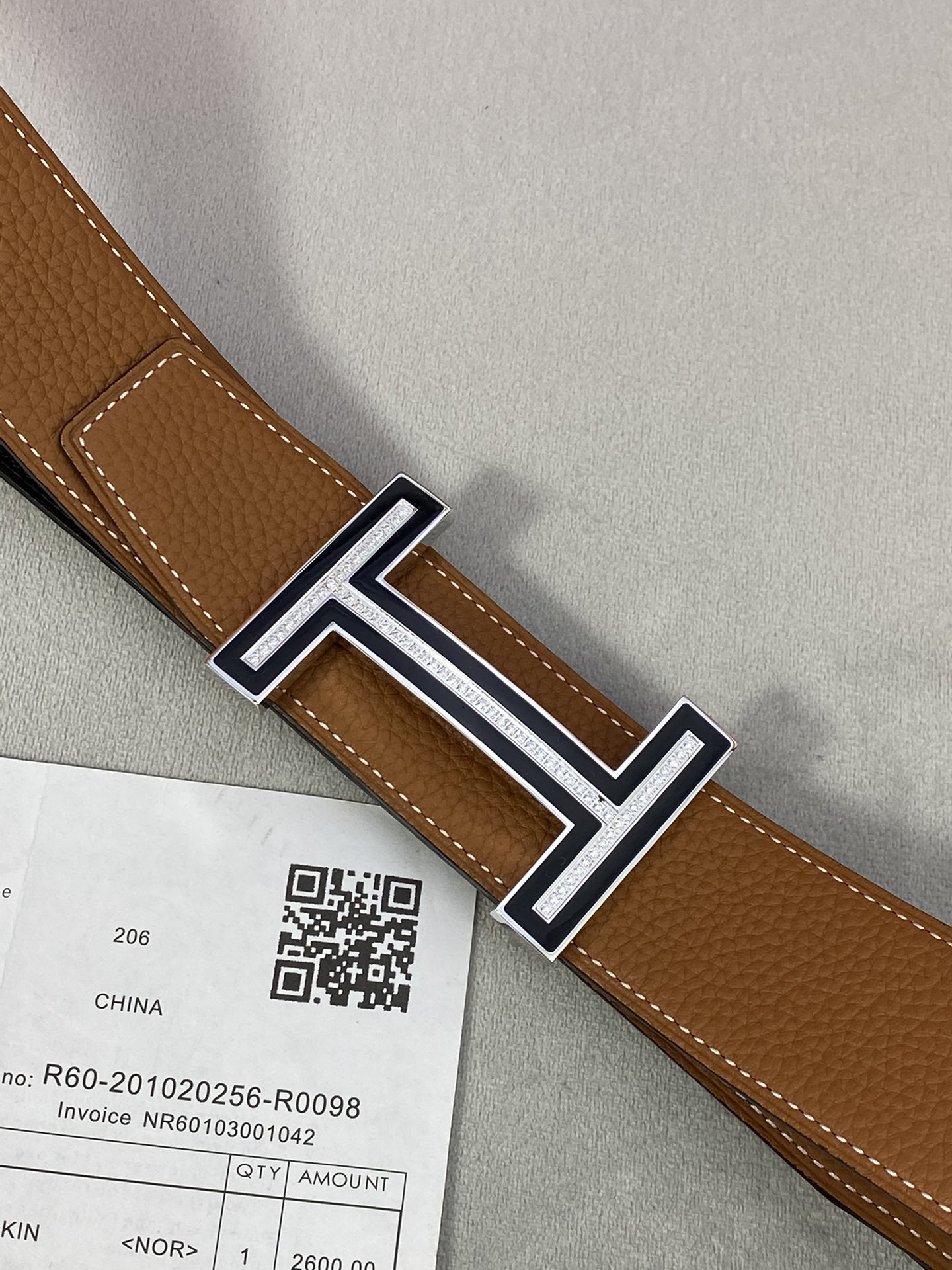 Hermes Belt in Coffee