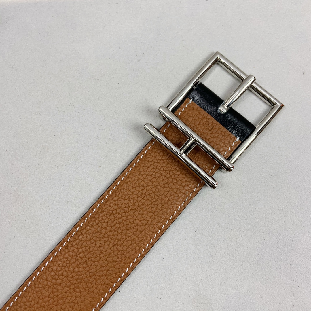 Hermes Belt in Coffee