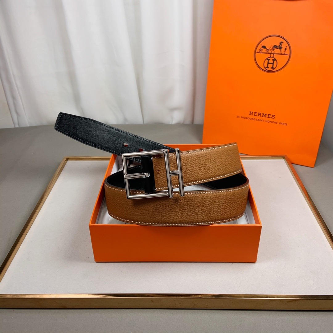 Hermes Belt in Coffee