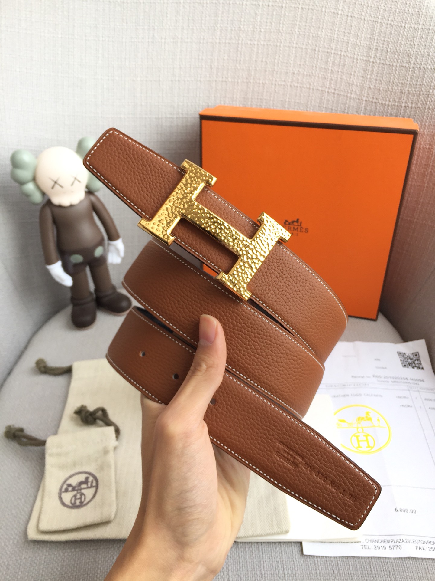 Hermes Belt in Brown