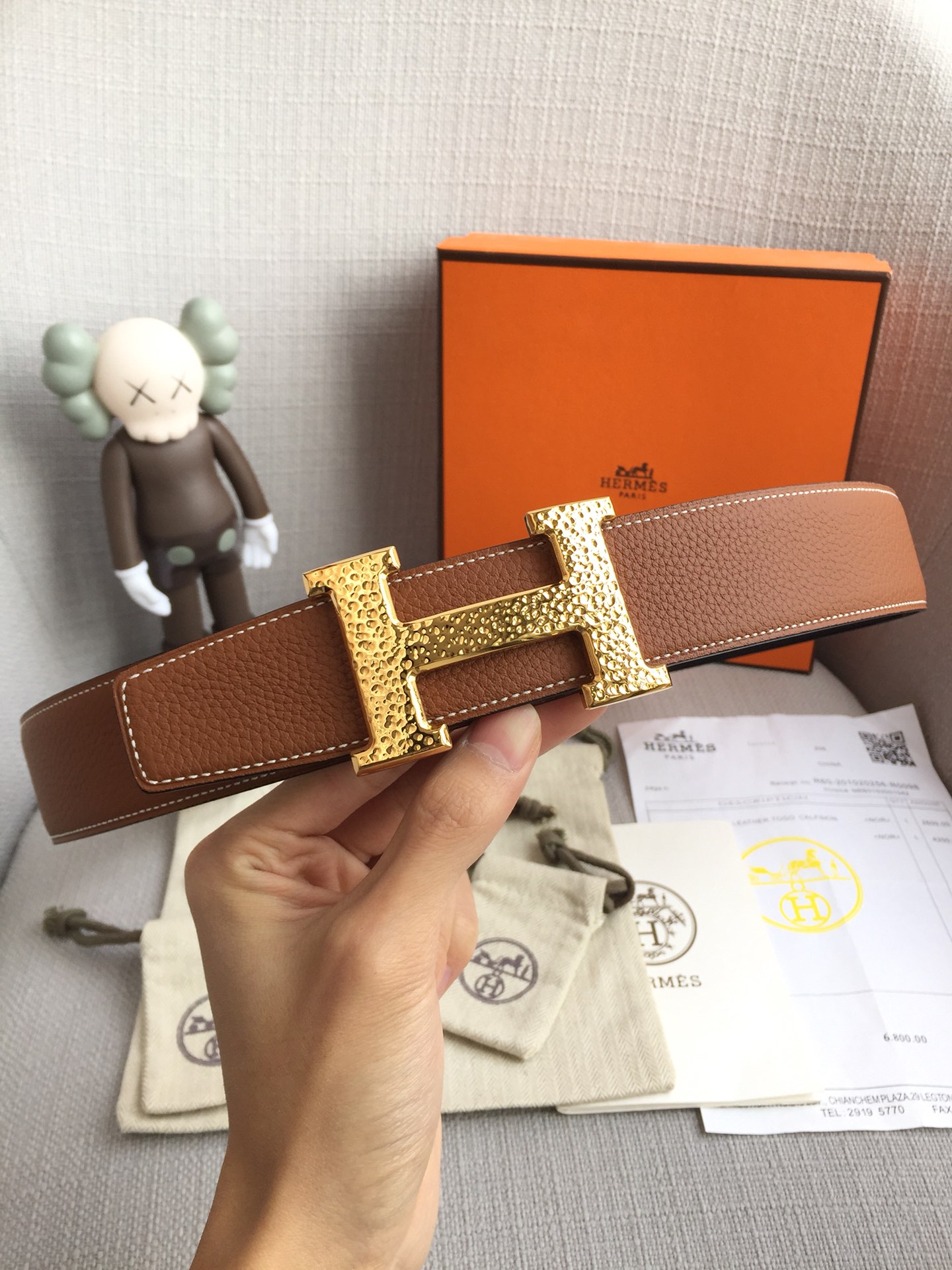 Hermes Belt in Brown