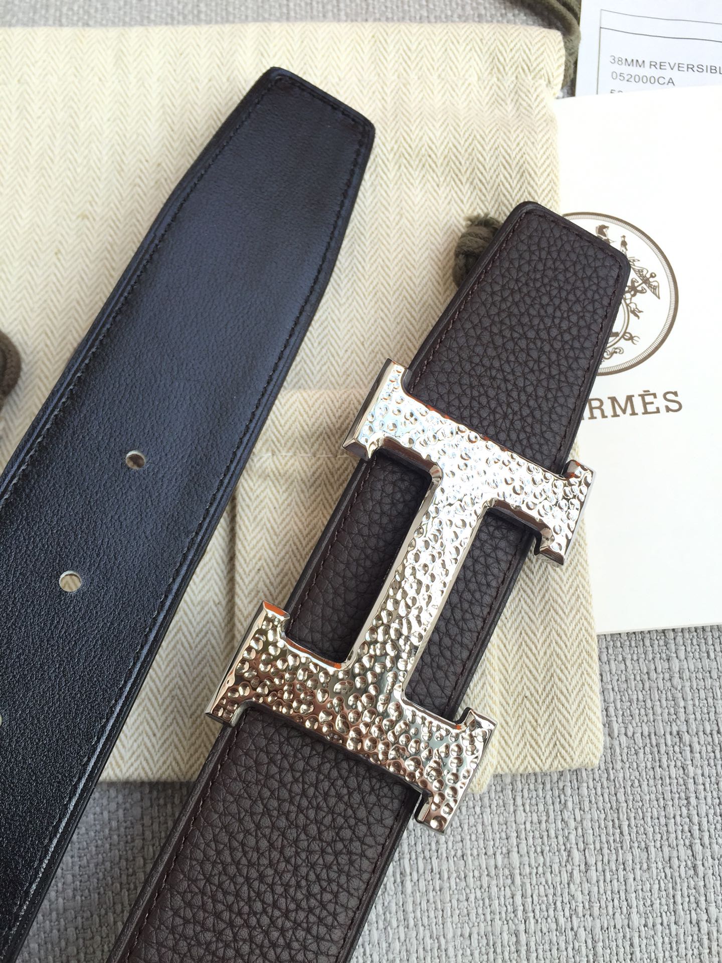 Hermes Belt in Black