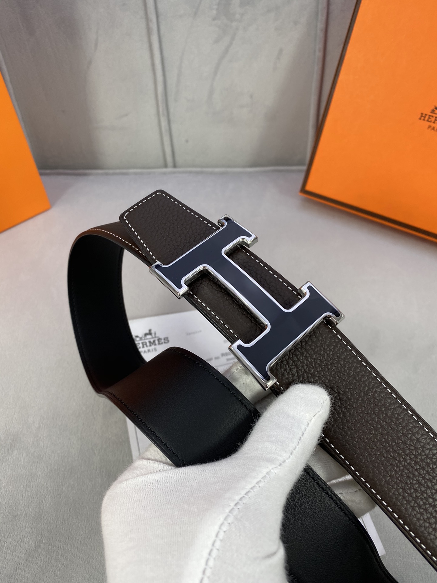 Hermes Belt in Black