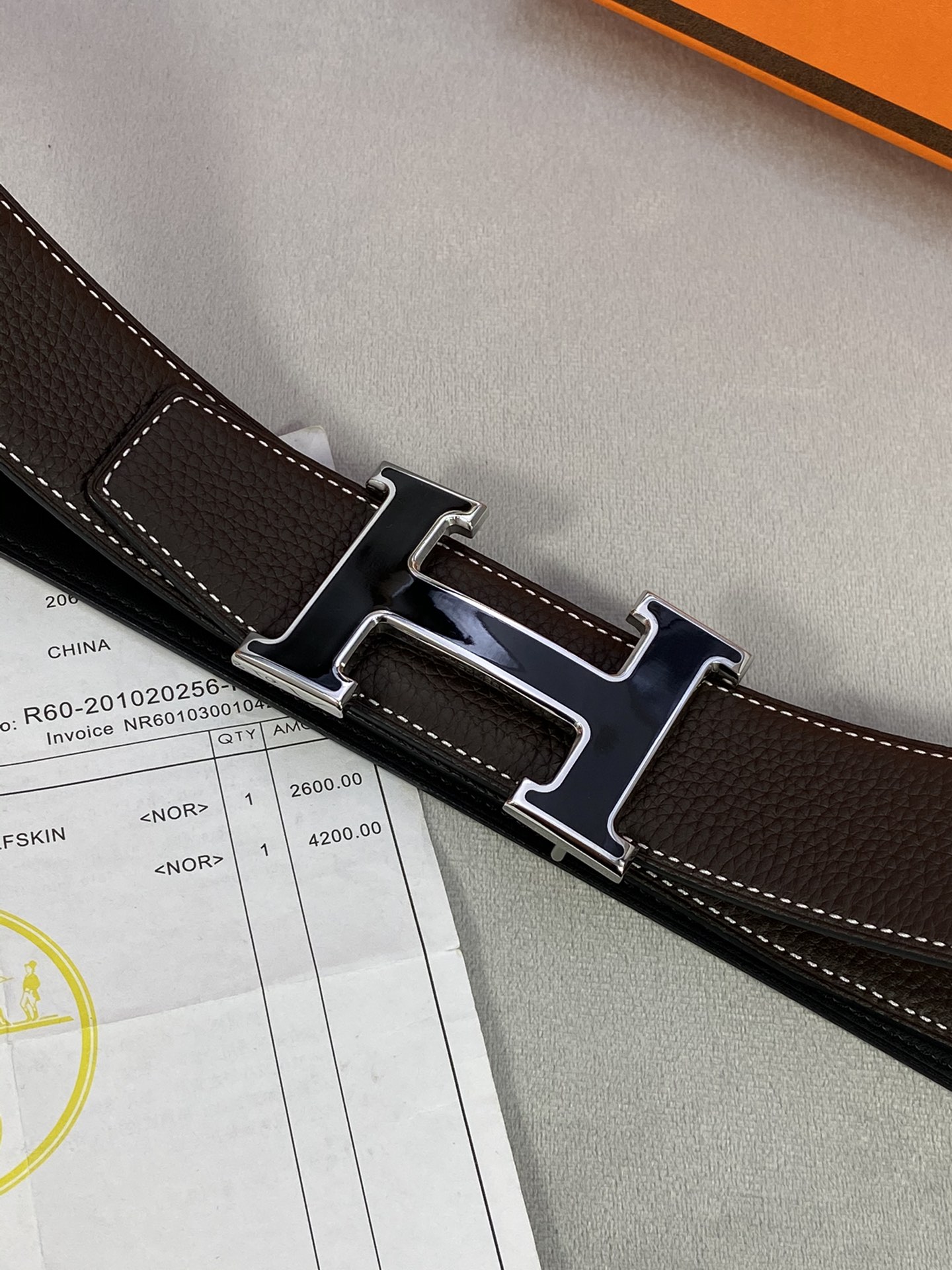 Hermes Belt in Black