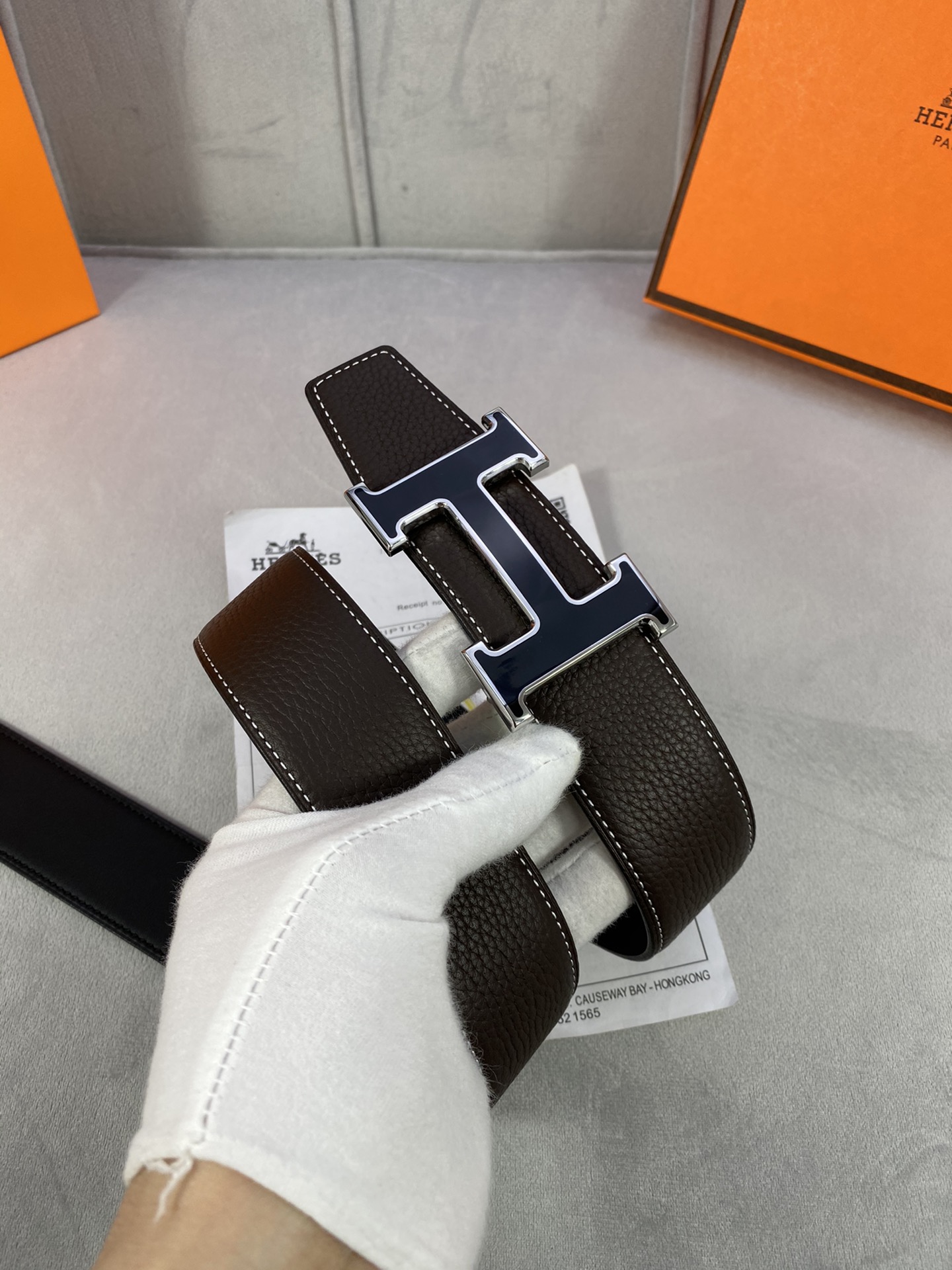 Hermes Belt in Black