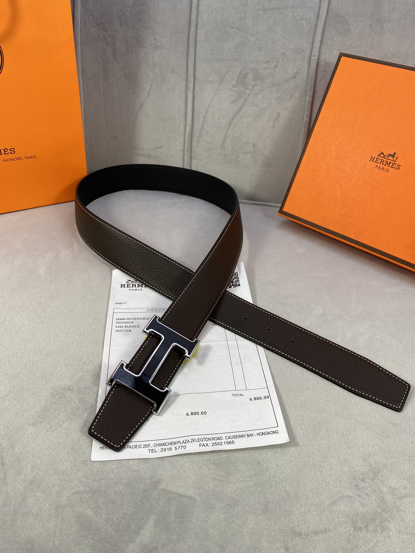 Hermes Belt in Black