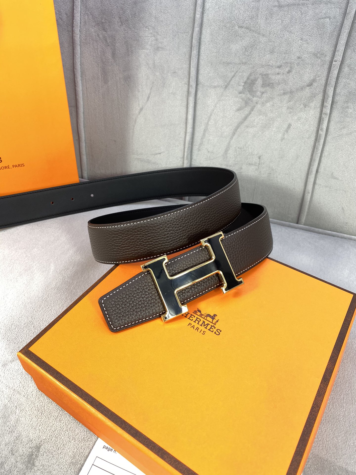 Hermes Belt in Black