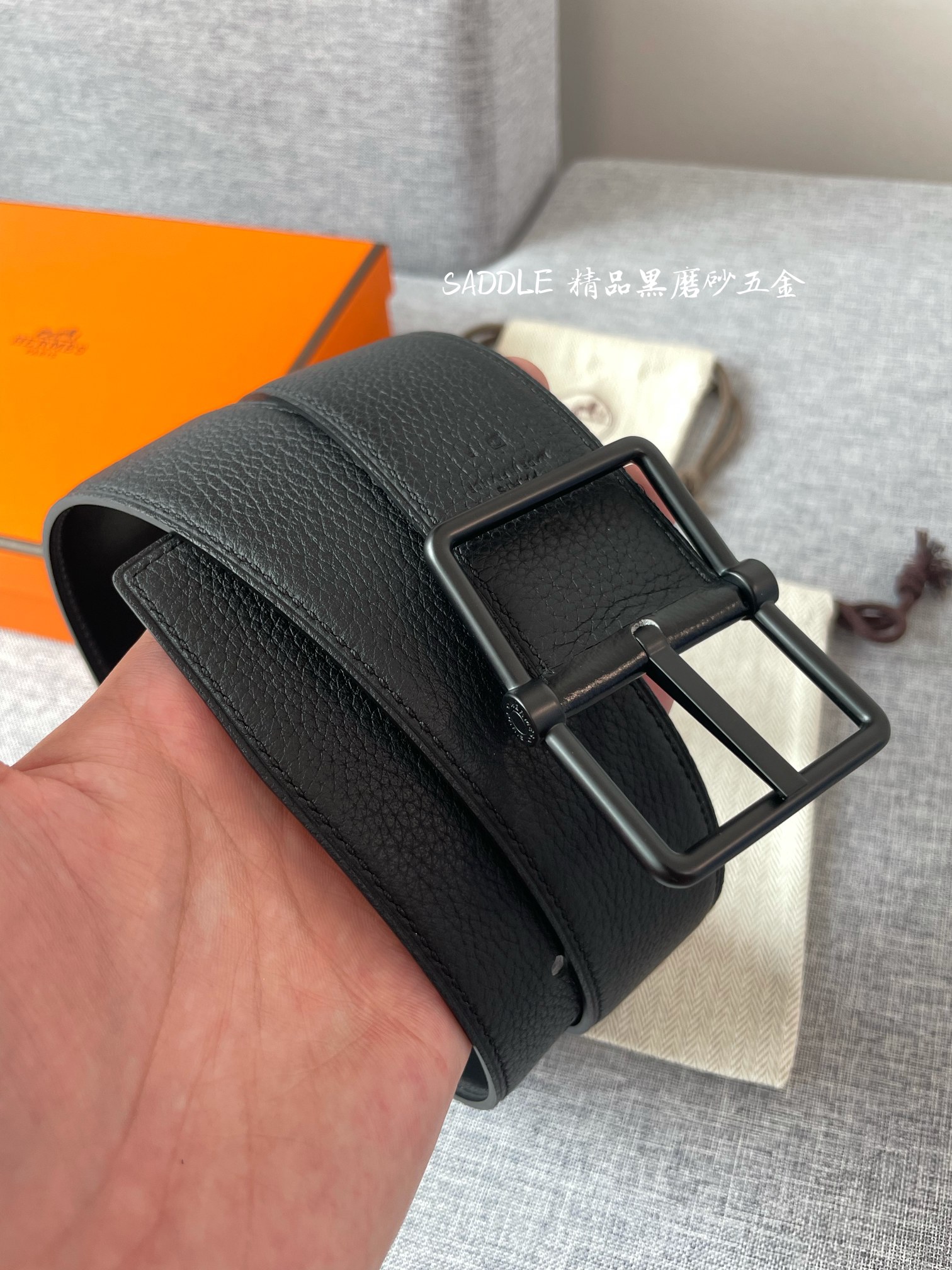 Hermes Belt in Black