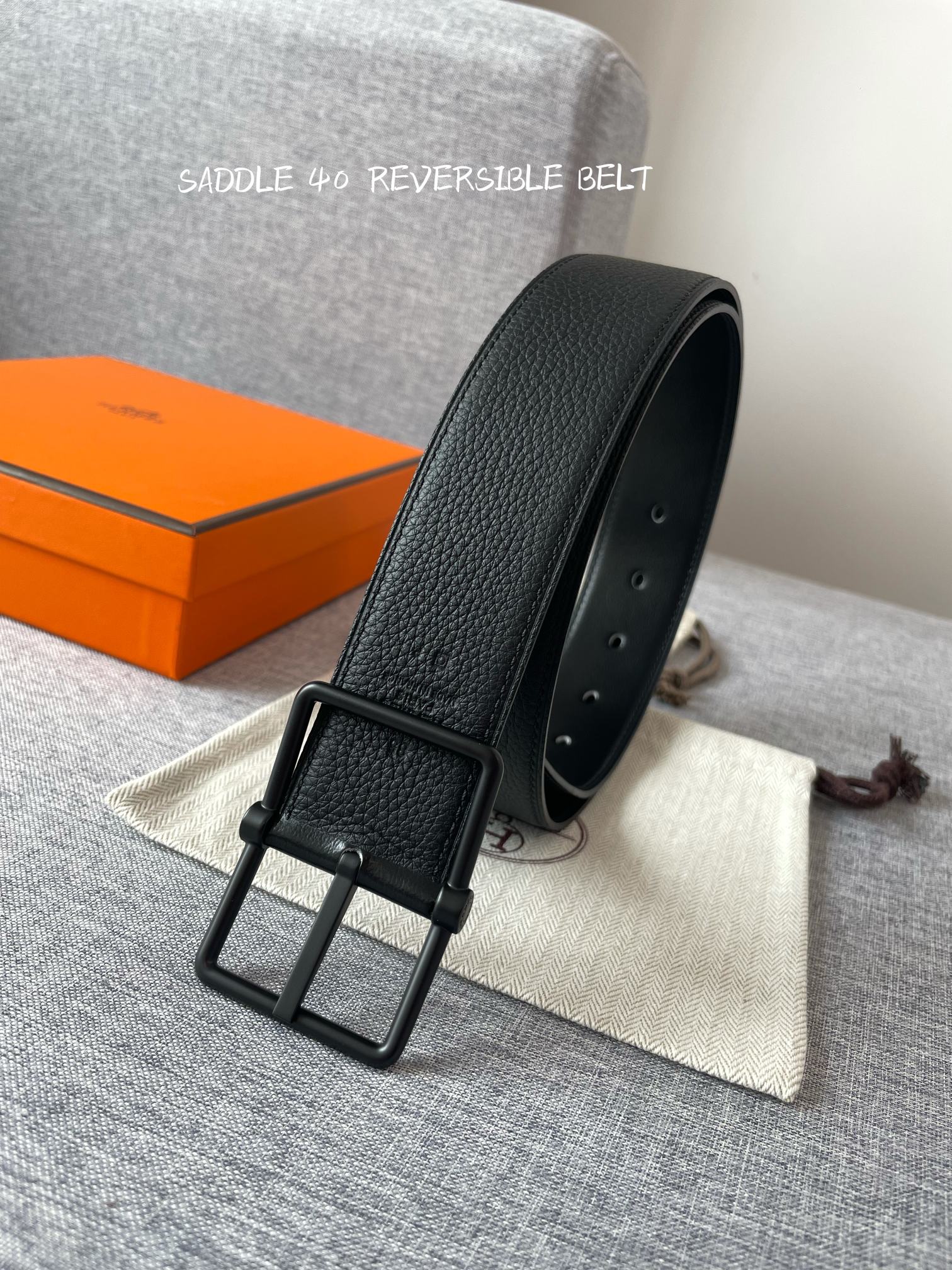 Hermes Belt in Black