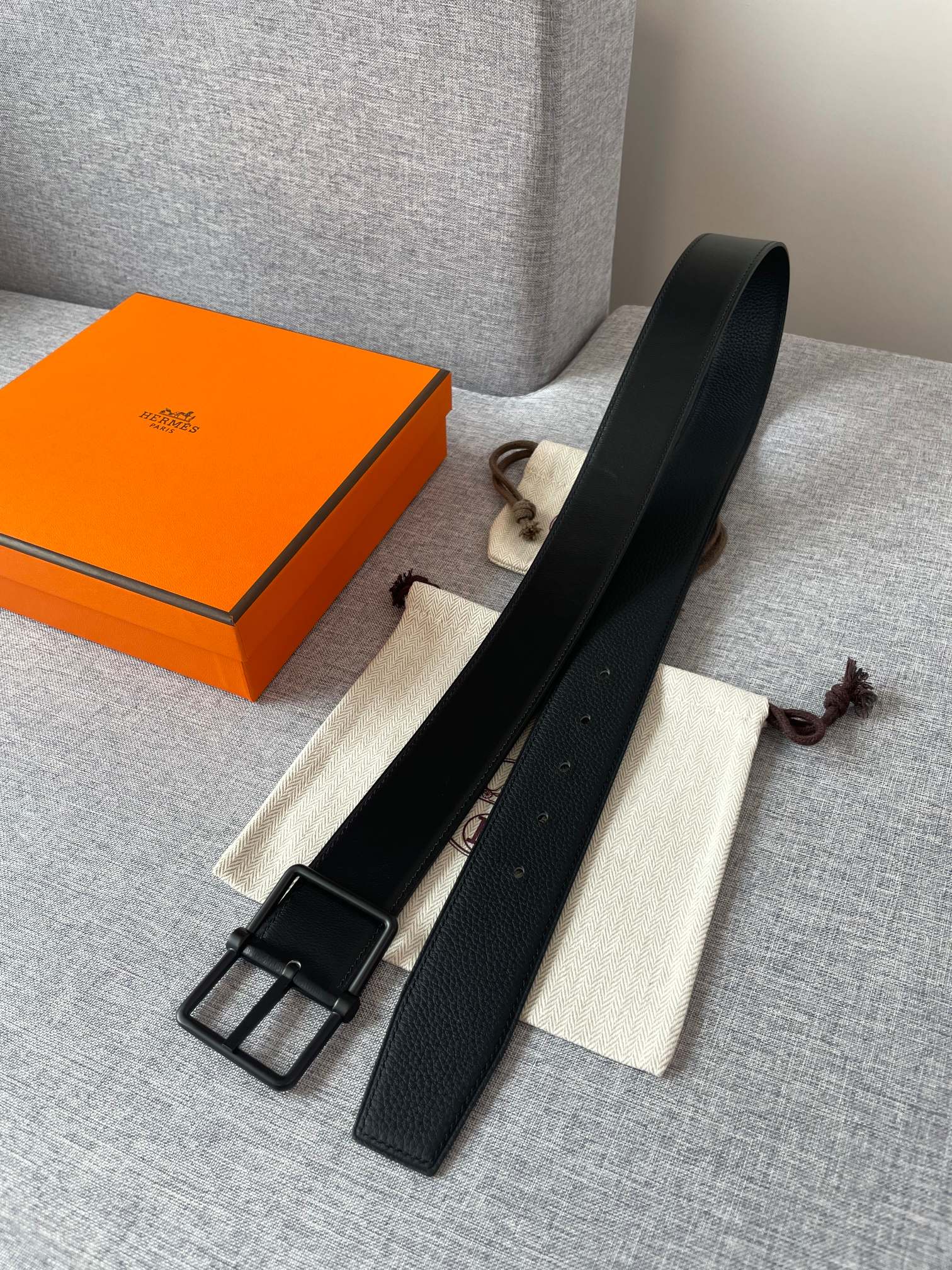 Hermes Belt in Black