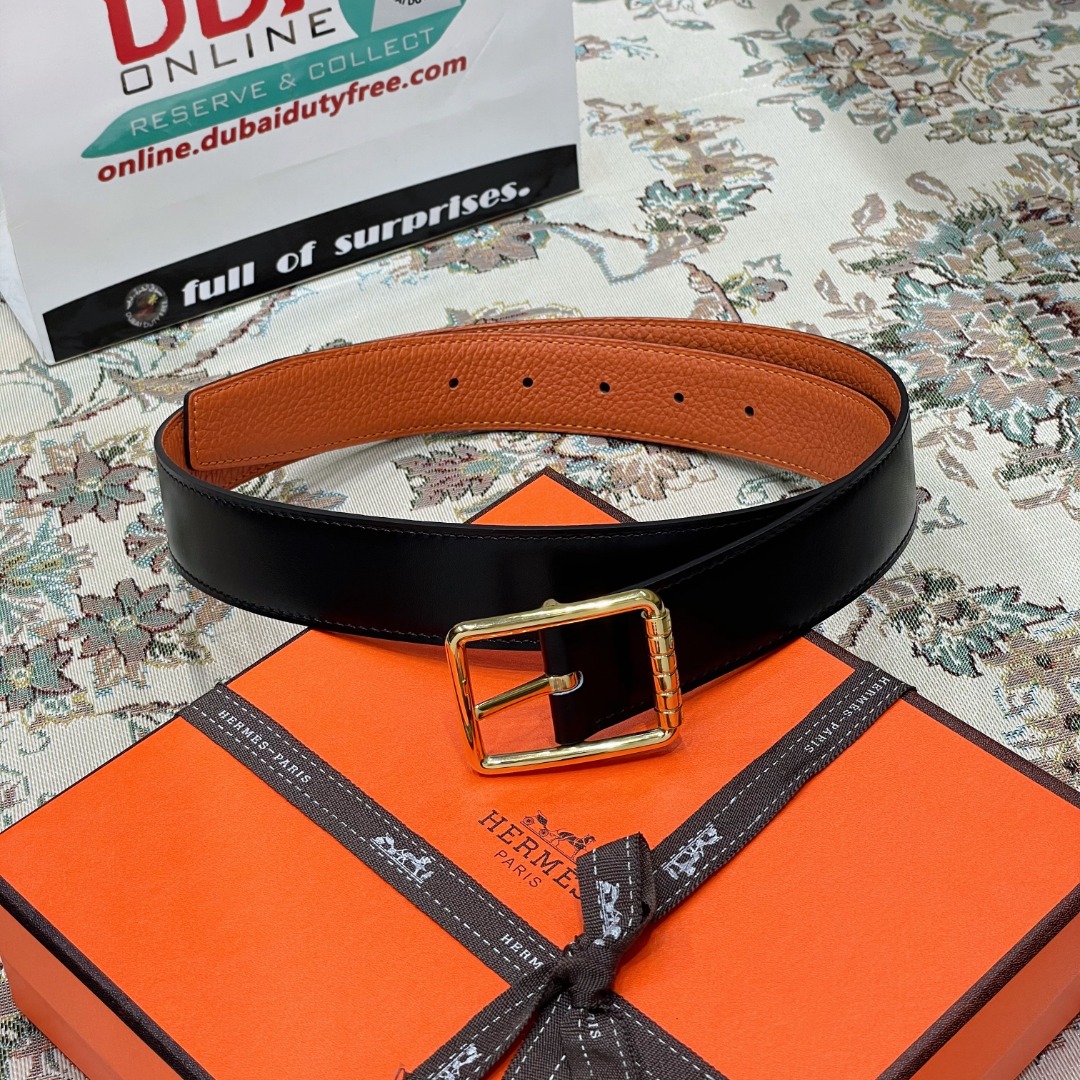 Hermes Belt in Black