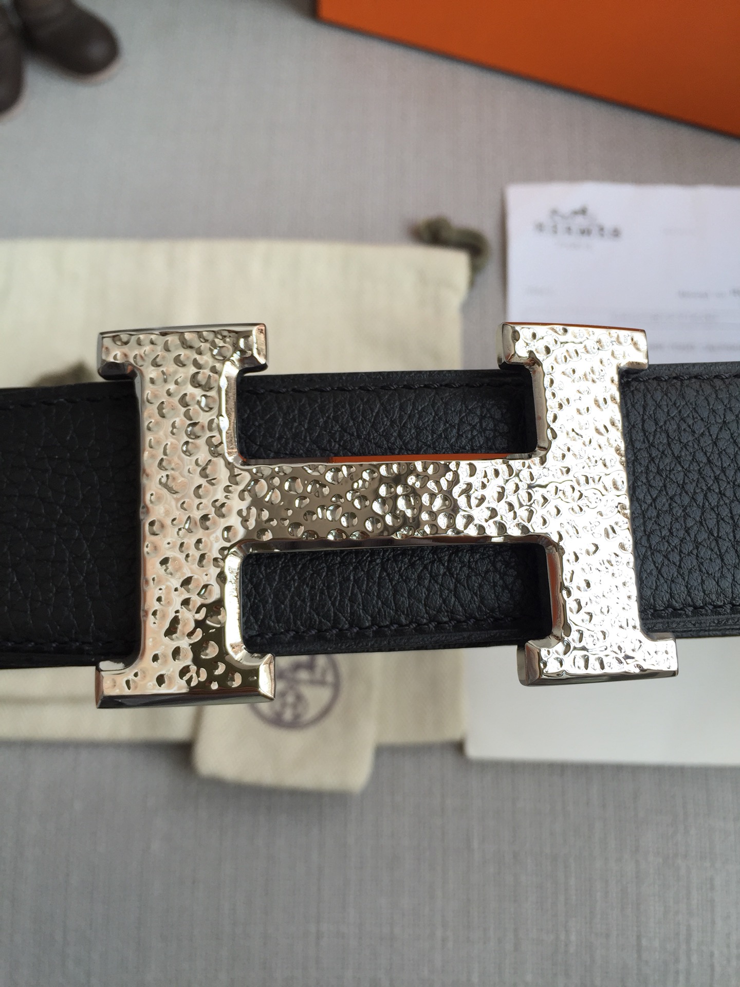 Hermes Belt in Black