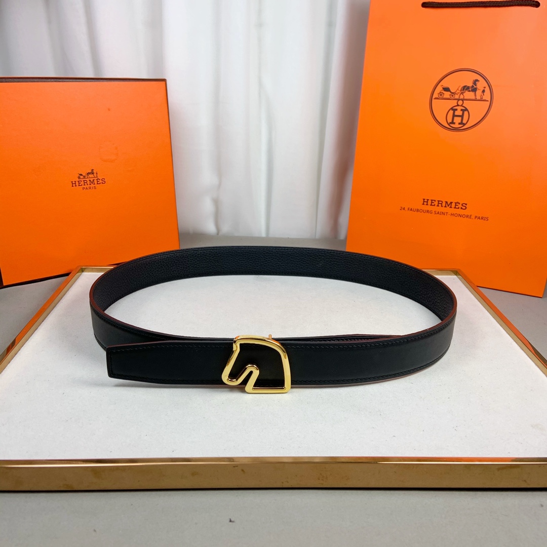 Hermes Belt in Black