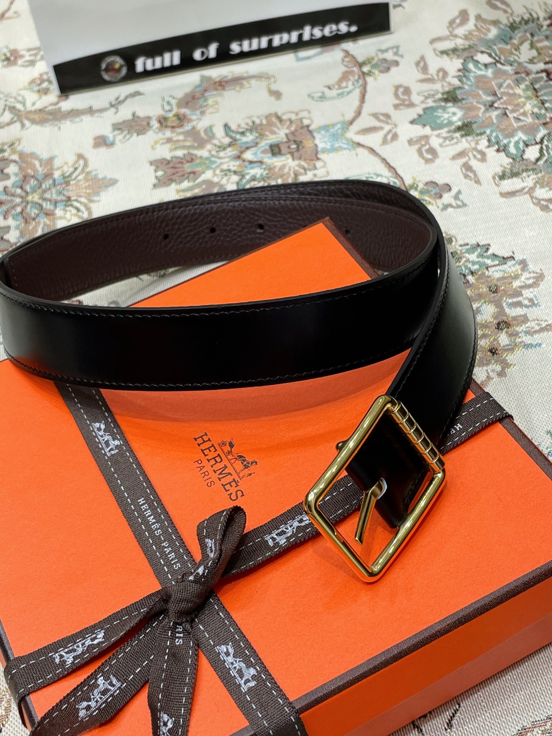 Hermes Belt in Black