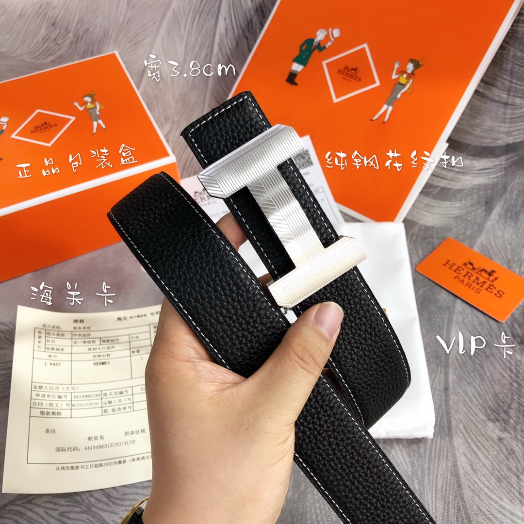 Hermes Belt in Black