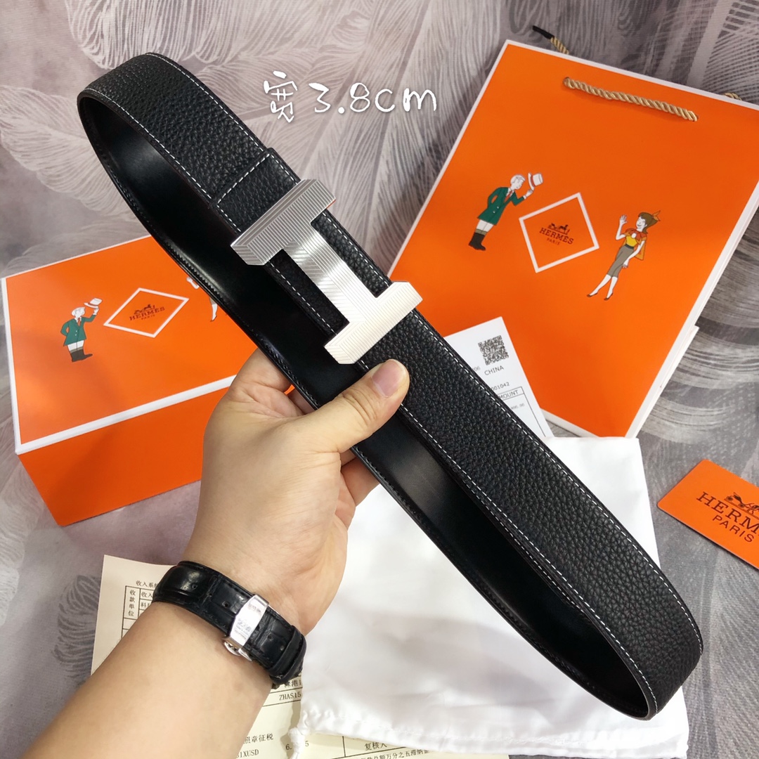 Hermes Belt in Black