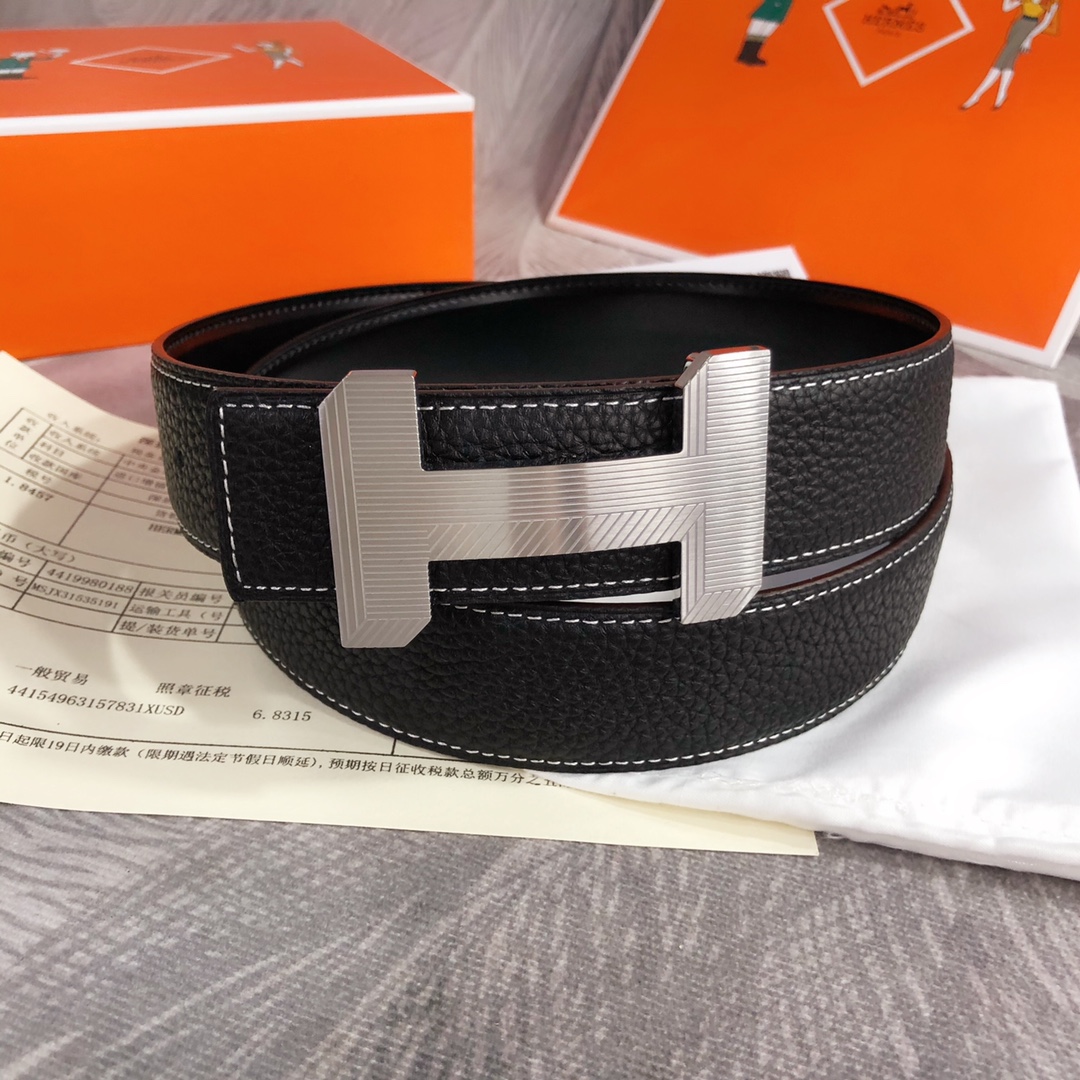 Hermes Belt in Black