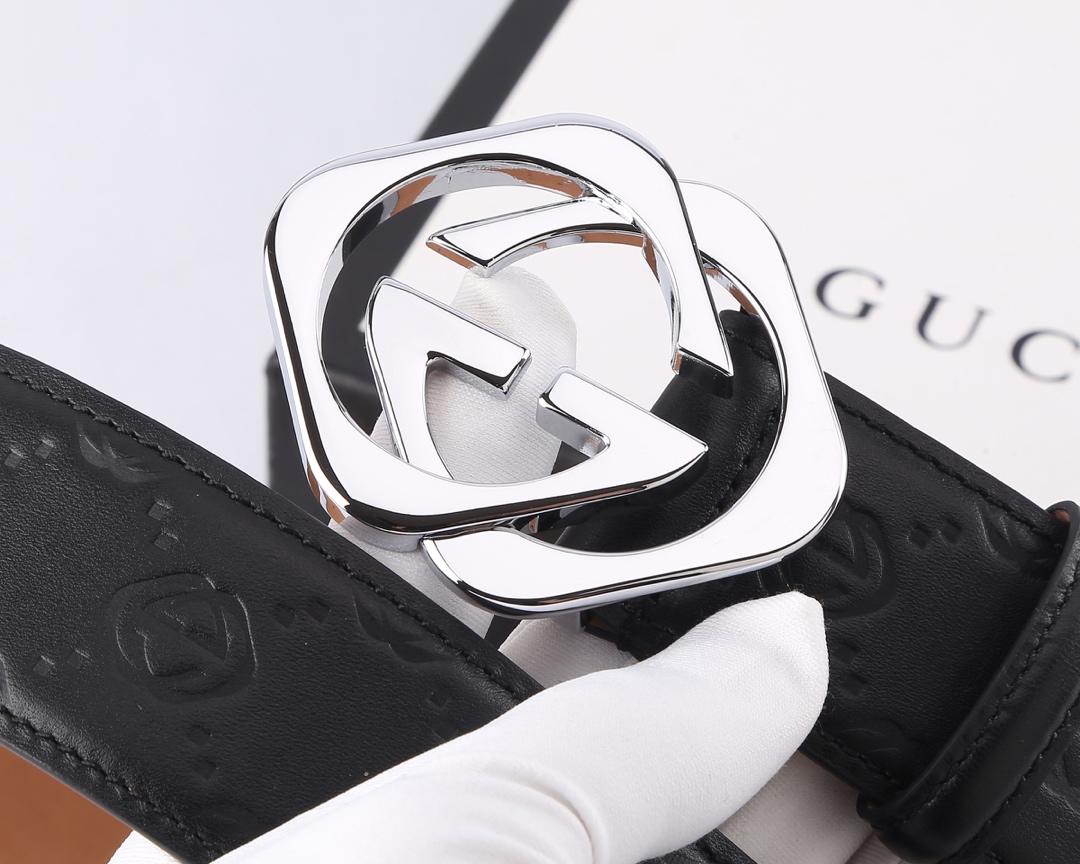 Gucci Silver Interlocking G Belt ASS02429