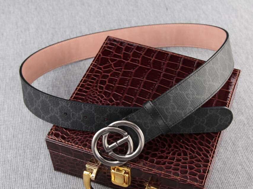 Gucci Interlocking G Silver Buckle belt ASS02309
