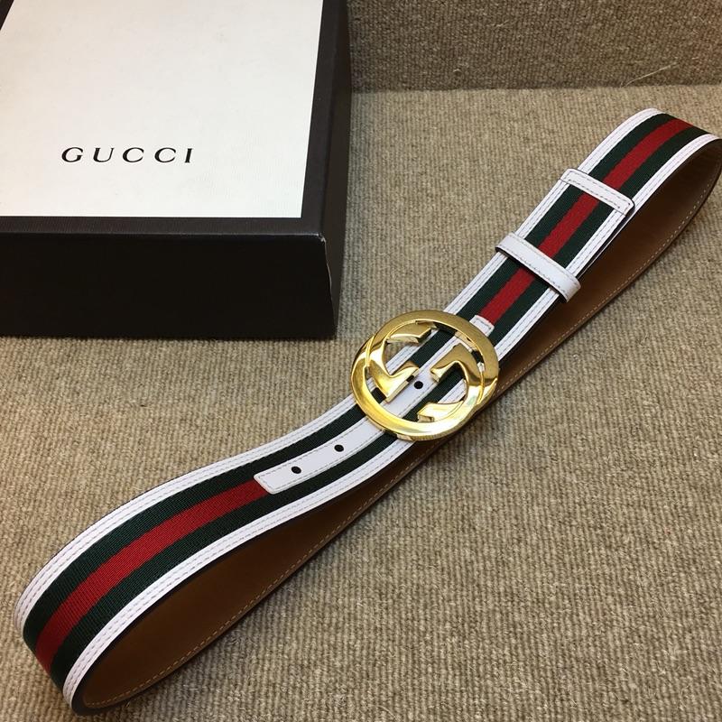 Gucci Interlocked G Gold Buckle belt ASS02322