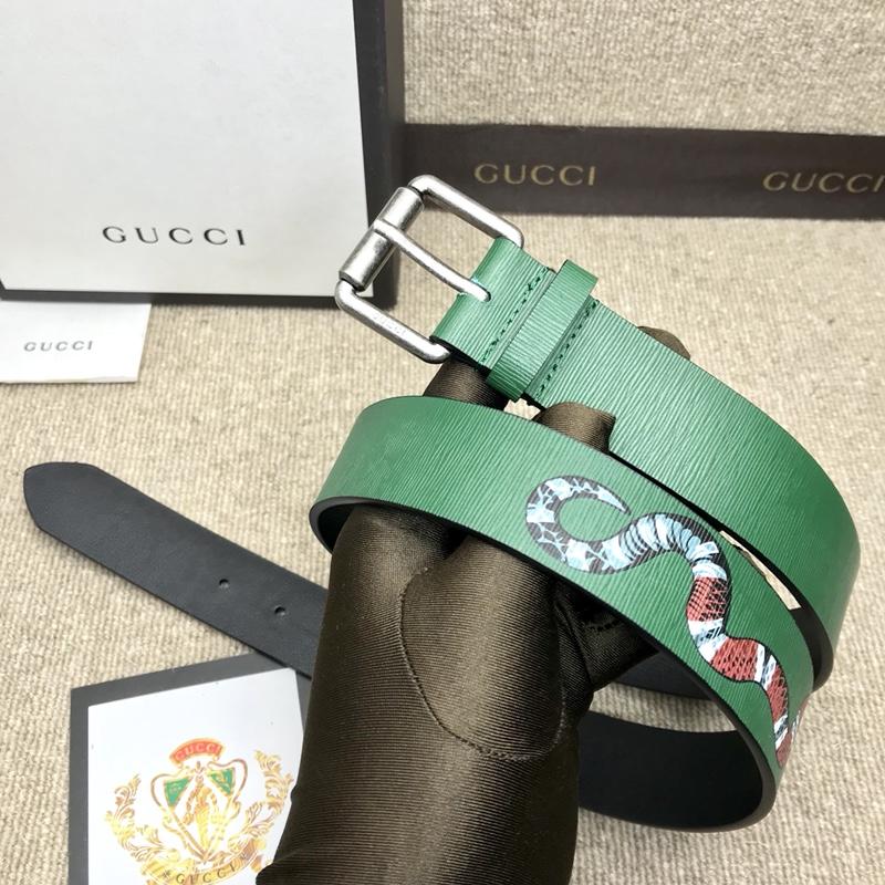 Gucci Brown leather Gold buckle belt ASS02364