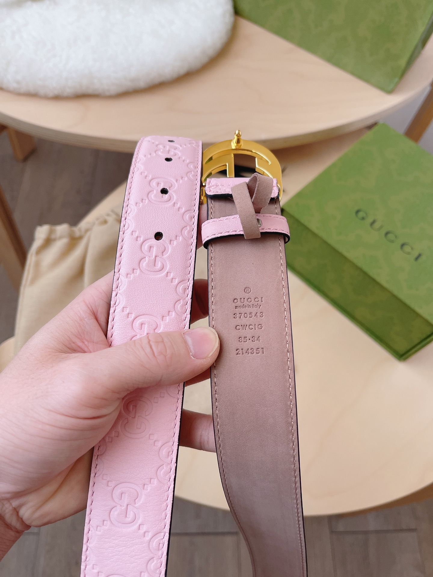 Gucci Belt in Pink