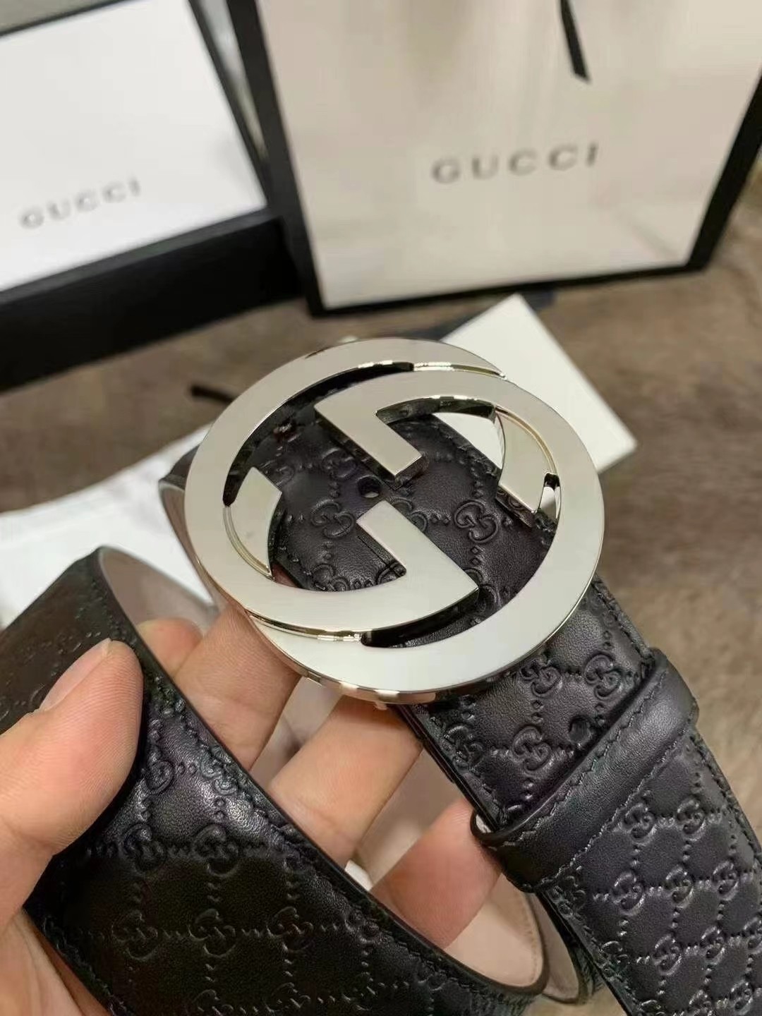 Gucci Belt Embossing