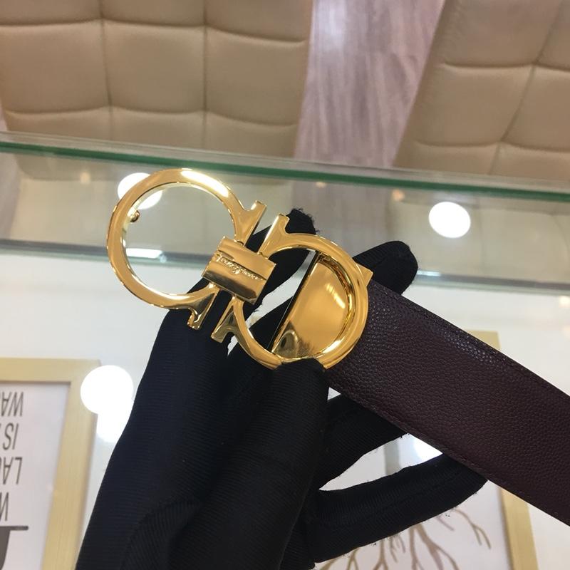 Golden Ferragamo buckle belt ASS02166