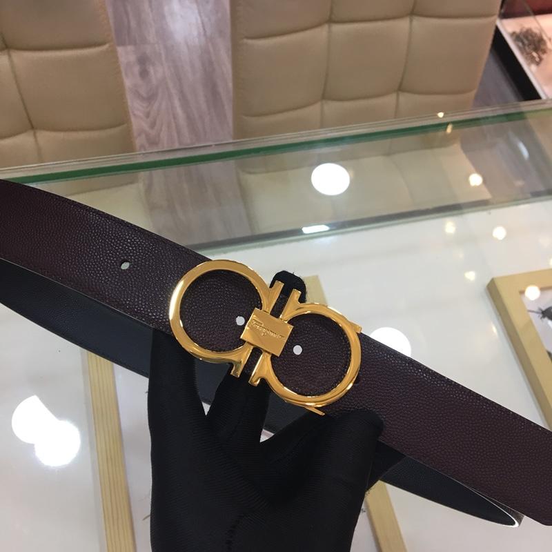 Golden Ferragamo buckle belt ASS02166